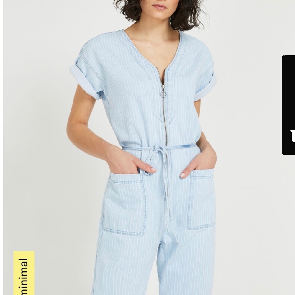 Frank and Oak Atelier Collection Denim Jumpsuit